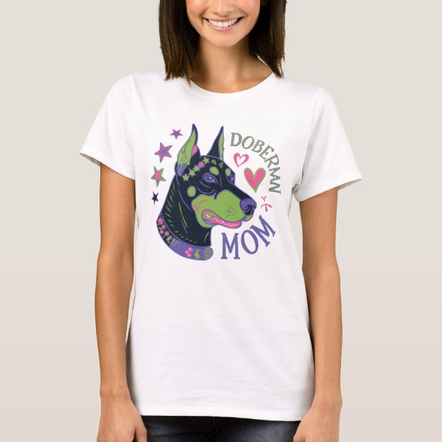 Doberman Mom T-Shirt (Front)