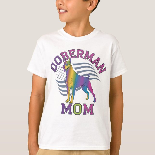 Doberman Mom T-Shirt (Front)