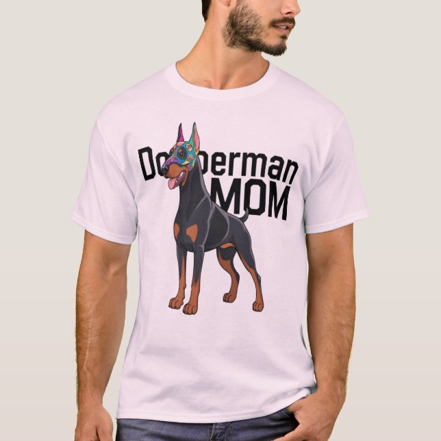 Doberman Mom T-Shirt (Front)