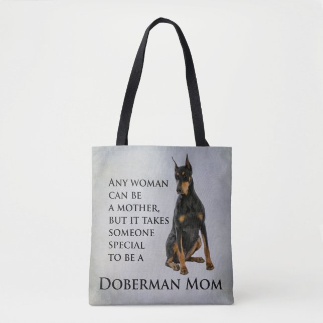 Doberman Mom Tote (Front)