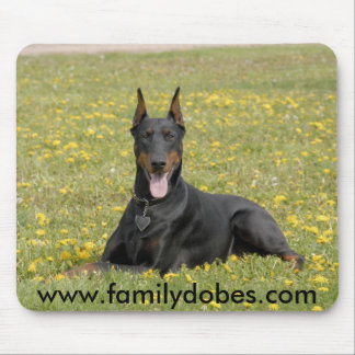 Doberman mousepad black