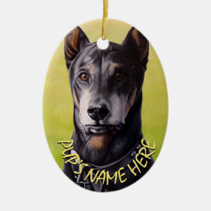 Doberman Ornament Personalized Dog Decoration
