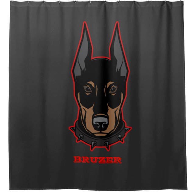 Doberman Pincher Add Name Mascot Men's (Front)