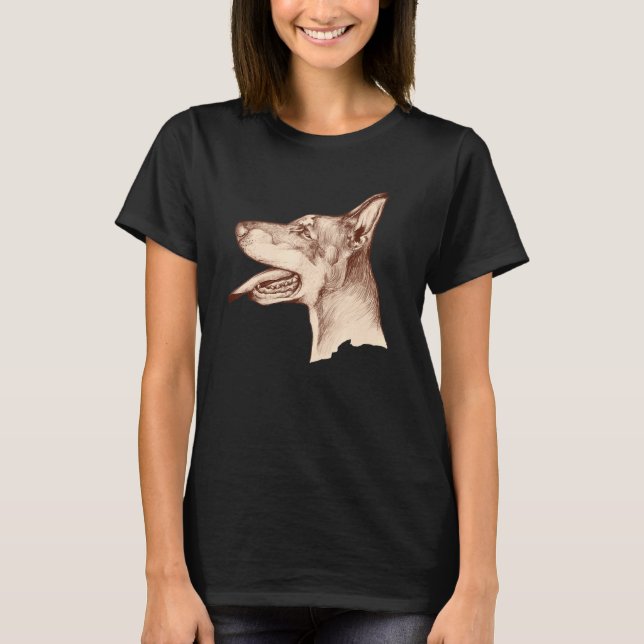 Doberman Pincher Art T-Shirt (Front)