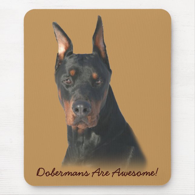 Doberman Pinscher Awesome Mousepad (Front)