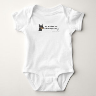 doberman pinscher baby bodysuit