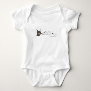 doberman pinscher baby bodysuit