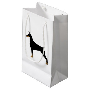 Doberman Pinscher Basic Dog Breed Illustration Small Gift Bag