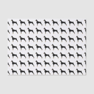 Doberman Pinscher Basic Dog Breed Illustration Tissue Paper