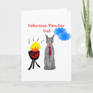 Doberman Pinscher Black - Dad Card