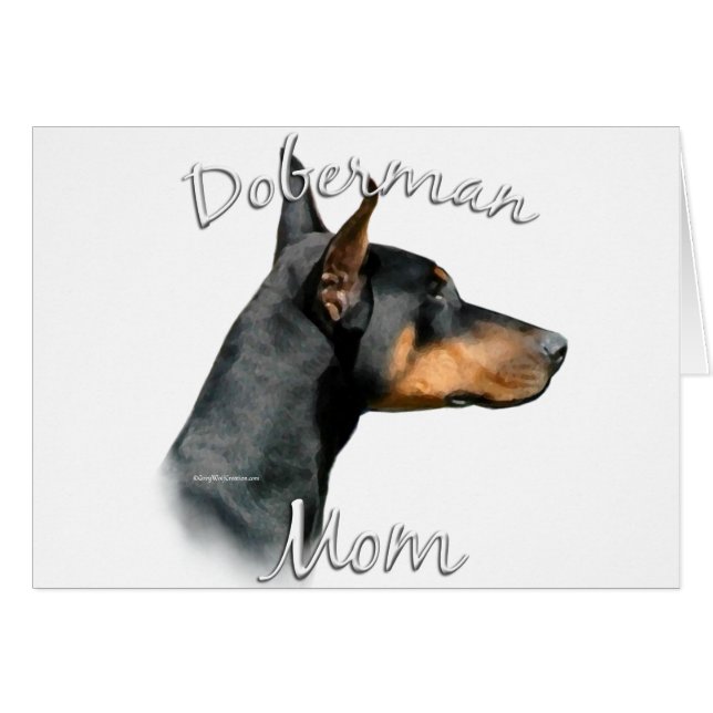 Doberman Pinscher (blk) Mom 2 (Front Horizontal)
