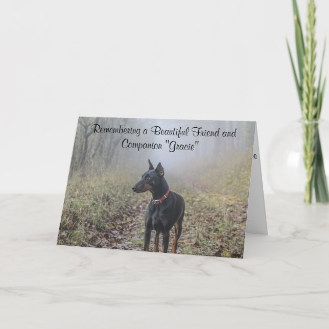 Doberman Pinscher Card (Front)