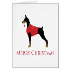 Doberman Pinscher Chien Joyeux Noël Design