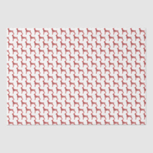 Doberman Pinscher Christmas Dog Silhouette White Tissue Paper