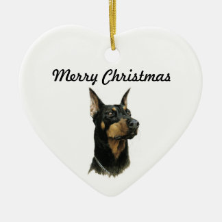 Doberman Pinscher Christmas Ornament