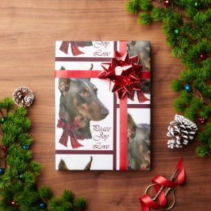 Doberman Pinscher Christmas Wrapping Paper