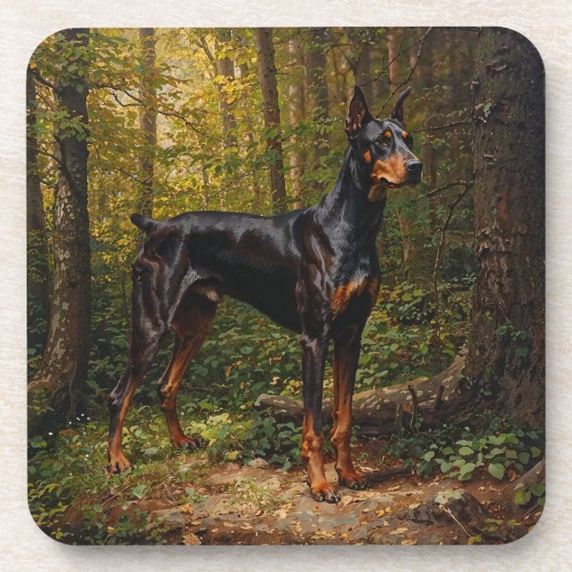 Doberman Pinscher Coaster (Front)