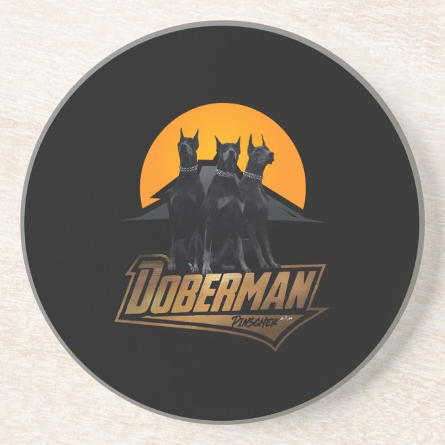 Doberman Pinscher Coaster (Front)