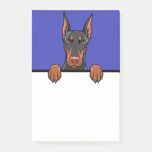 Doberman Pinscher Cute Funny Dog Lover Gifts Post-it Notes (Front)
