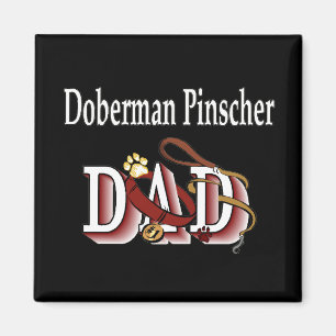 doberman pinscher dad Magnet