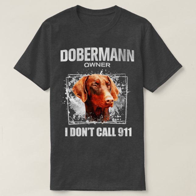 Doberman Pinscher Dobermann (4) T-Shirt (Design Front)