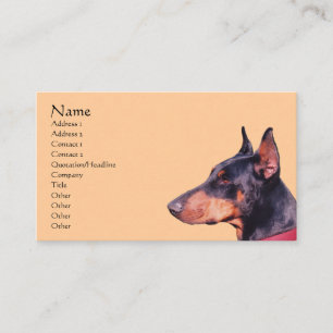 Doberman Pinscher Dog Animal Business Card