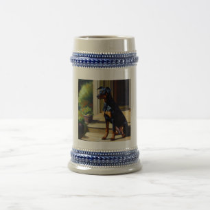 Doberman Pinscher Dog Beer Stein