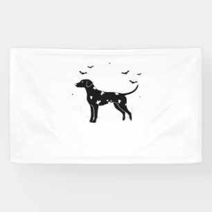 Doberman Pinscher Dog – Halloween Moon Silhouette  Banner
