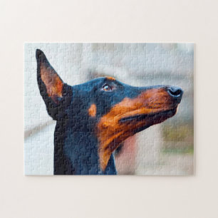 Doberman Pinscher Dog. Jigsaw Puzzle