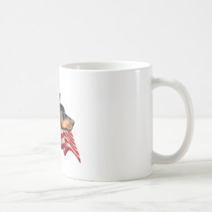 Doberman Pinscher Flag Coffee Mug