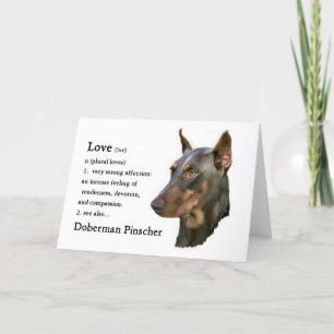 Doberman Pinscher Gifts Card