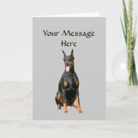 Doberman Pinscher Greeting Card