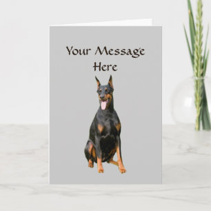 Doberman Pinscher Greeting Card