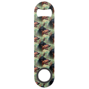 Doberman Pinscher in the Woods Speed Bottle Opener