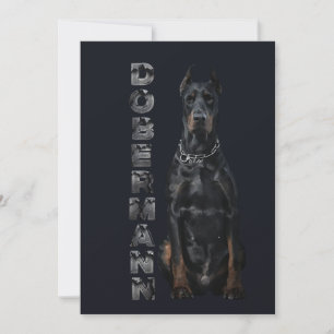 Doberman Pinscher Invitation