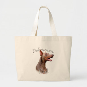 Doberman Pinscher (Isabella) Dad 2 Large Tote Bag