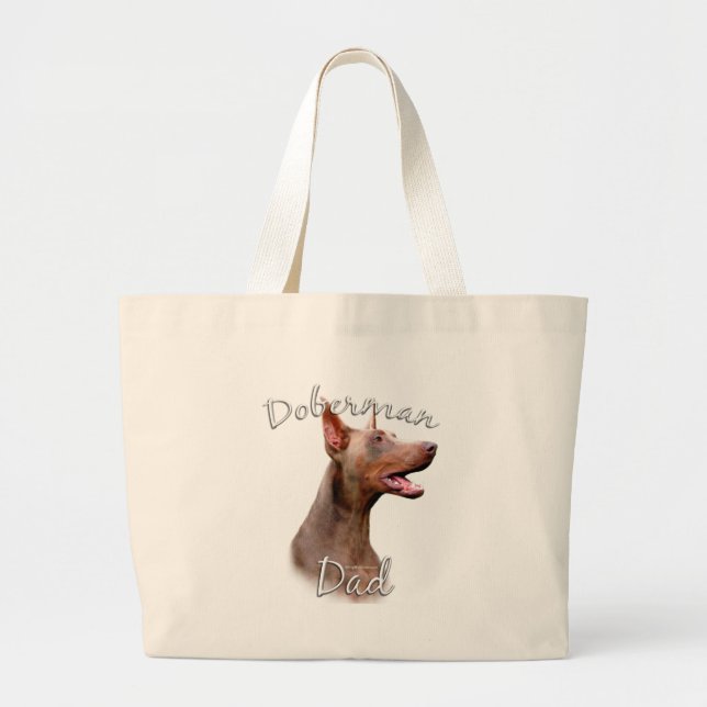Doberman Pinscher (Isabella) Dad 2 Large Tote Bag (Front)