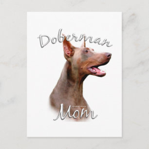Doberman Pinscher (Isabella) Mom 2 Postcard