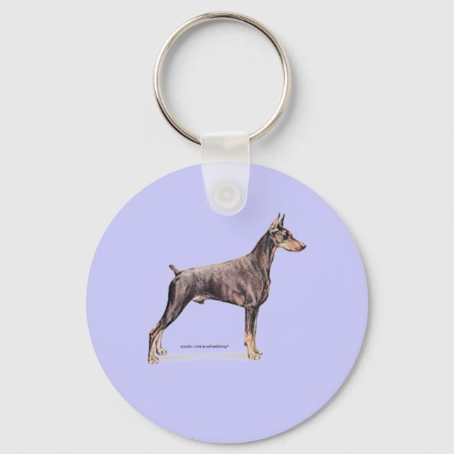 Doberman Pinscher Keychain (Front)