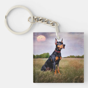 Doberman Pinscher Keychain