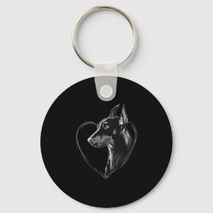 Doberman Pinscher Keychain