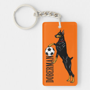 doberman pinscher keychain