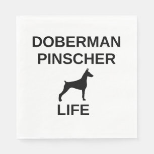 doberman pinscher life napkin