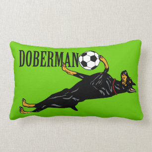 doberman pinscher lumbar pillow