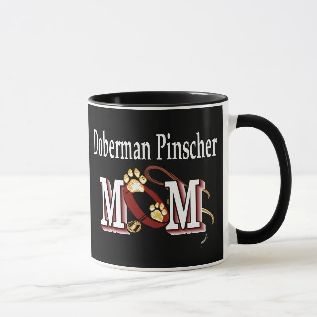 Doberman Pinscher Maman Mug (Droite)
