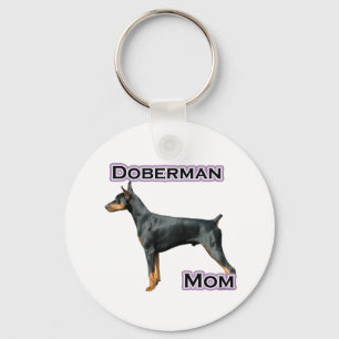 Doberman Pinscher Mom 4 - Keychain