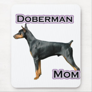 Doberman Pinscher Mom 4 Mouse Pad