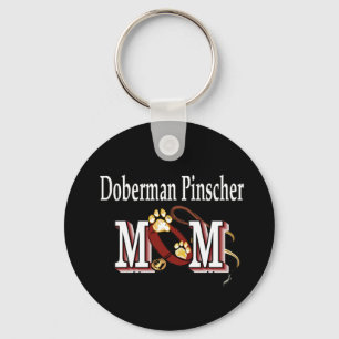 Doberman Pinscher Mom Gifts Keychain
