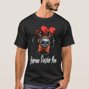 Doberman Pinscher Mom Mama Dog Christmas T-Shirt