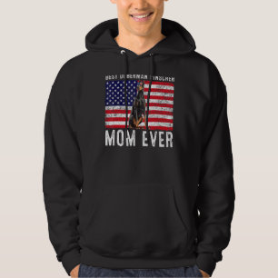 Doberman Pinscher Mom Usa American Flag Dog Owner Hoodie